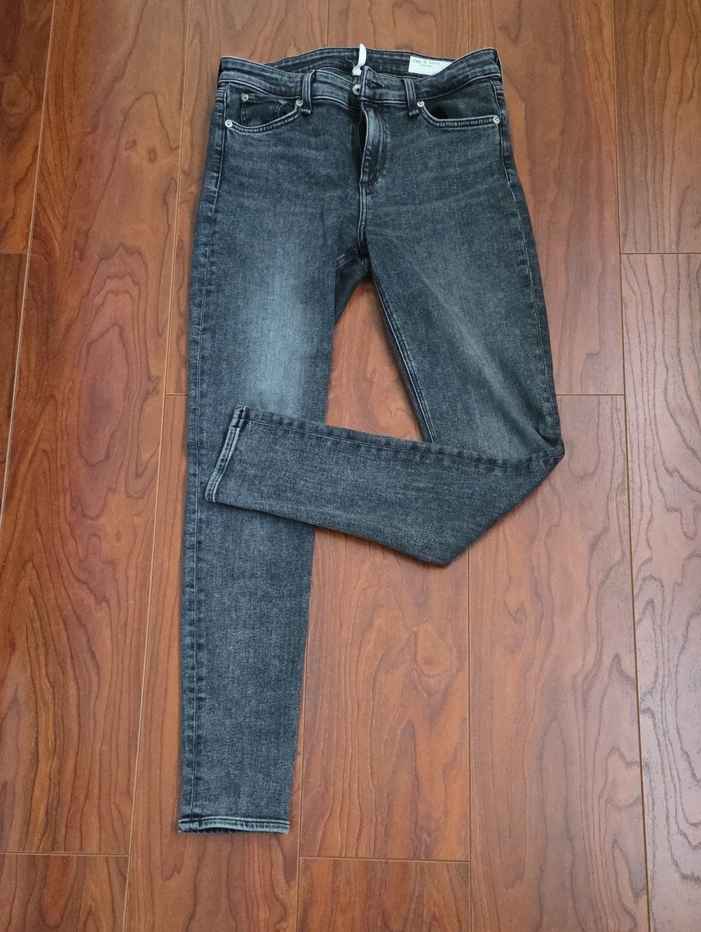 rag & bone Women's Skinny Jeans in Washed Black
